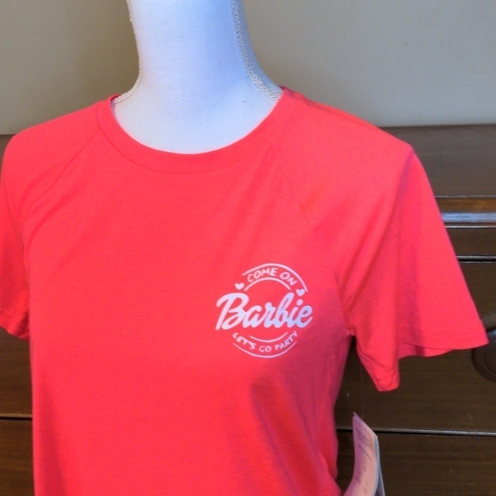 Tek Gear Tencel Athletic Shirt Barbie Theme Short Sleeve Tshirt Size Small NWT - Picture 3 of 14